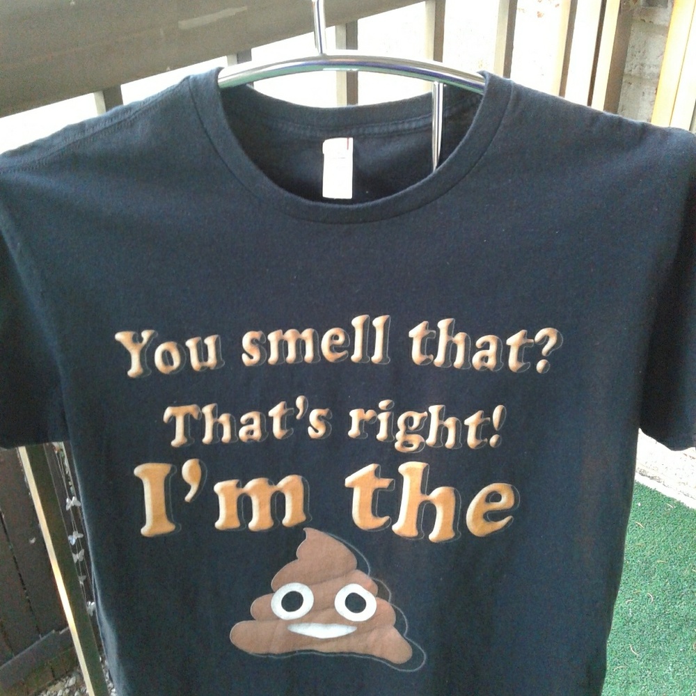 Mens Novelty Black T Shirt XL